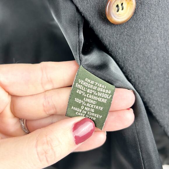 L.L. Bean Cashmere Wool Blend Blazer โ Classic Black,โ Size 8 Regular - Picture 7 of 10